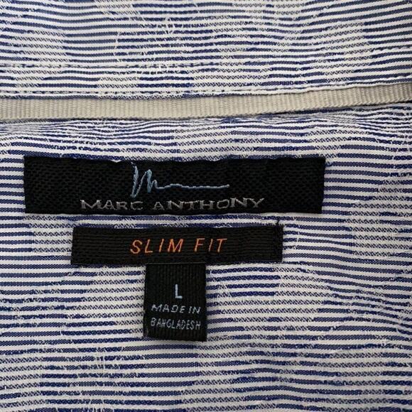 Marc Anthony Slim Fit L Short Sleeve Button Down - Picture 5 of 10